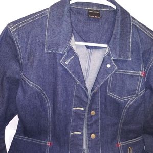 Womens fubu denim jacket size large